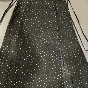 Topshop Black Skirt with Colorful Dots